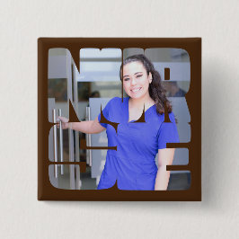 fotokvadrat för sjuksköterska med anpassningsbar knapp