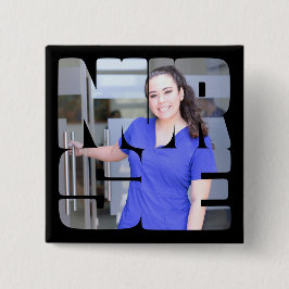fotokvadrat för sjuksköterska med anpassningsbar knapp