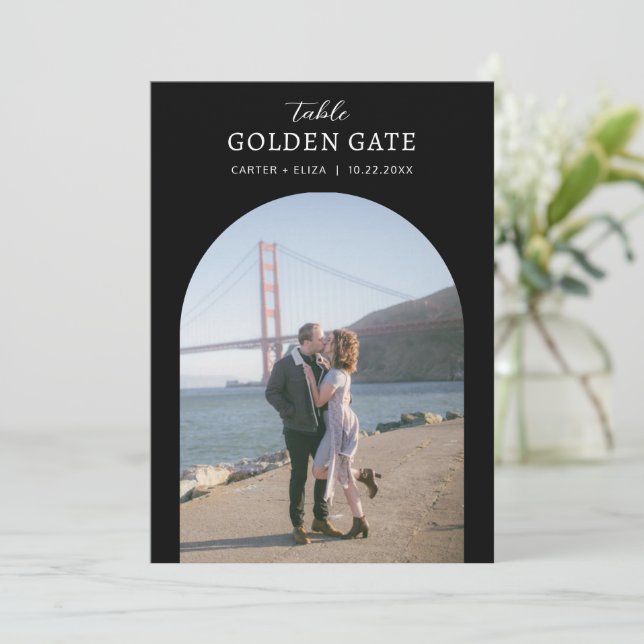 Fotolandmärke Plats Bordnummer Kortskylt Meny (Stående Fram)