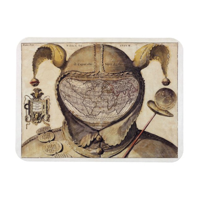 Fotolens karta över världskartan magnet (Horisontell)