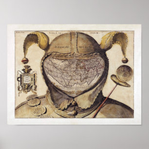 Fotolens karta över världskartan poster