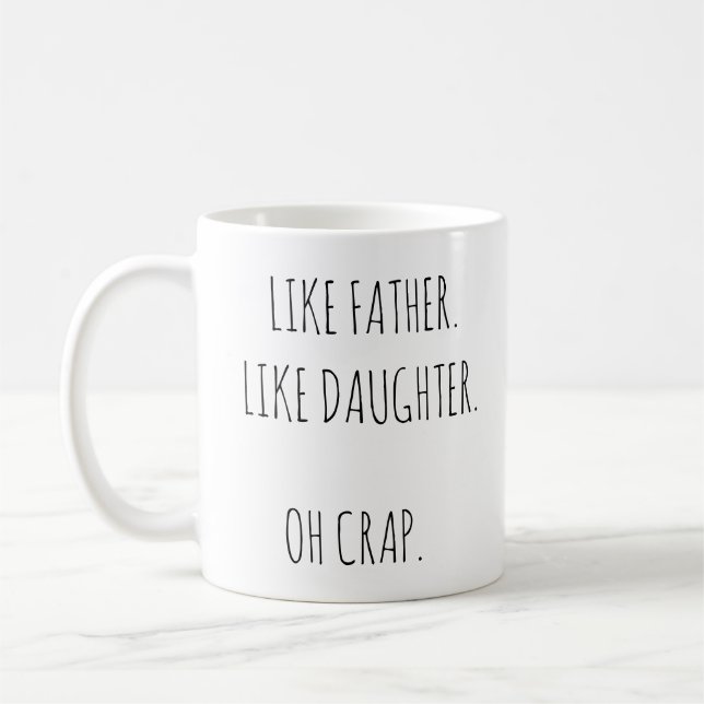 Fotolik Far lik dotter Kaffemugg (Vänster)