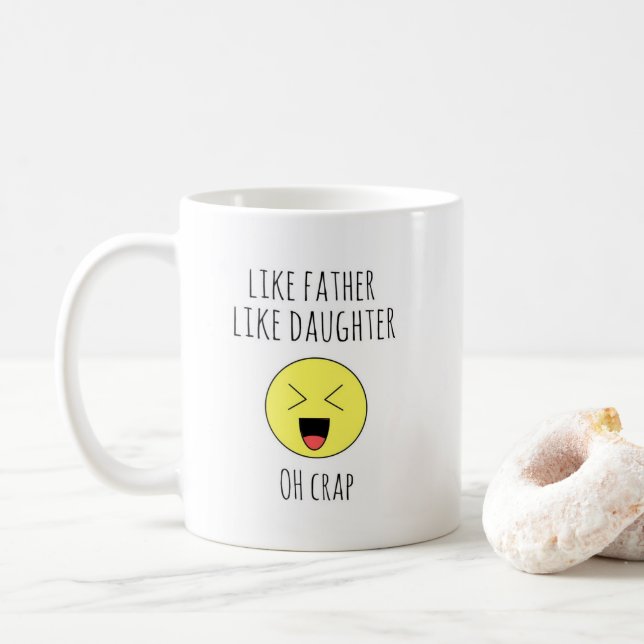 Fotolik Far lik dotter /son Kaffemugg (Med munk)