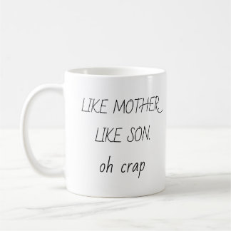 Fotolik mor som son/dotter-kaffe kaffemugg