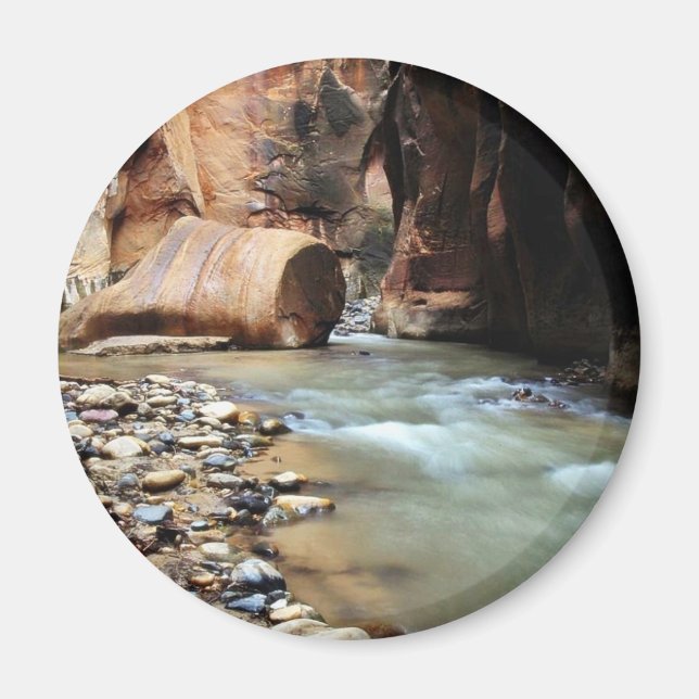 Fotolik Sten i Zion Narrows Magnet (Framsidan)