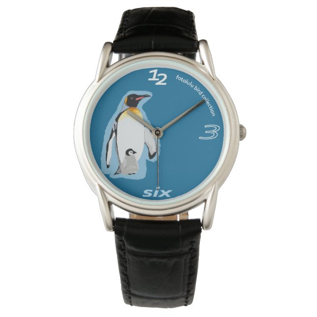 fotolulu-Pinguin-Uhr Armbandsur (Framsida)
