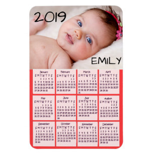 Fotomagnet för 2019 kalender magnet