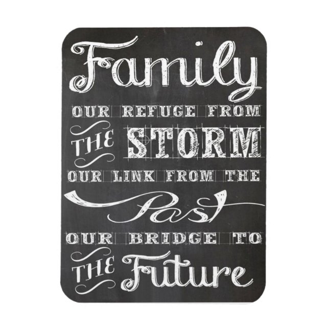 Fotomagnet för familjen 3 tum x4 tum magnet (Vertikal)