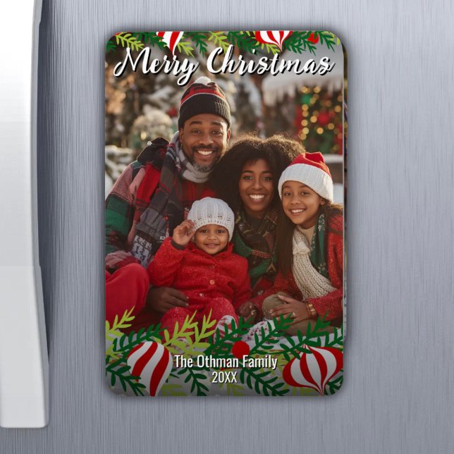 Fotomagnet med anpassad foto och text magnet (Photo Magnet with Custom Photo and Text)
