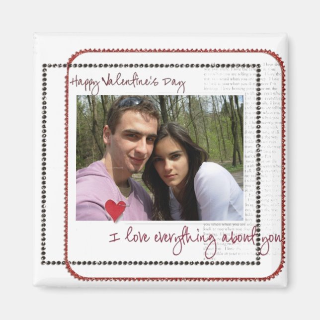 Fotomagneter i valentines day magnet (Framsidan)