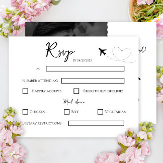 Fotomål för boardingpass Bröllop OSA Kort