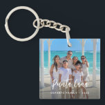 Fotomål för personlig Family Vacation<br><div class="desc">Behålla dina favoritreseminnen nära med den här Personligen med familjens videoklipp Foto, mål och årskanal. Anpassa den med ett semesterfoto, mål och årtal för att skapa en unik och meningsfull nyckelroll. Perfekt som resa-souvenir, gåva till resa i älskare, eller en personlig påminnelse om ditt favoritäventyr. En snyggt och ett sentimentalt...</div>