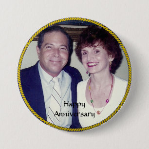 Fotomall för årsdag knapp