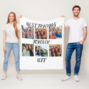 Fotomall för bästa vänner för personligen fleecefilt