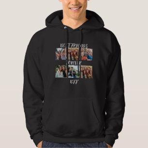 Fotomall för bästa vänner för personligen hoodie
