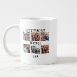 Fotomall för bästa vänner för personligen jumbo mugg
