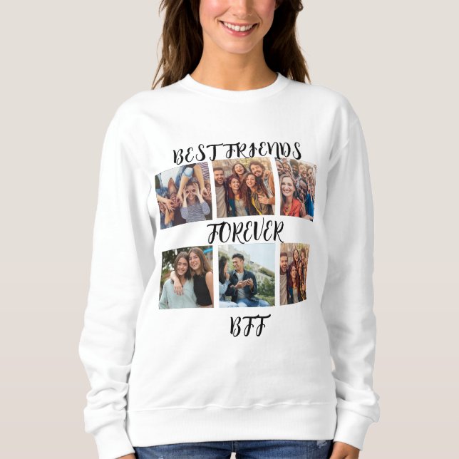 Fotomall för bästa vänner för personligen t shirt (Framsida)