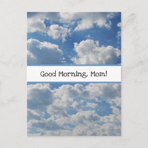 Fotomall för bra Morgon Mamma-vackra moln Vykort