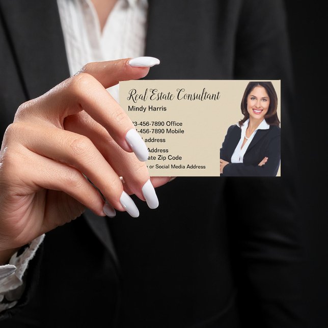 Fotomall för Classy Realtor Visitkort (Skapare uppladdad)