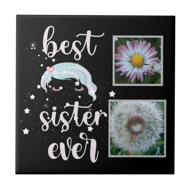 Fotomall för cute-syster kakelplatta (Framsidan)