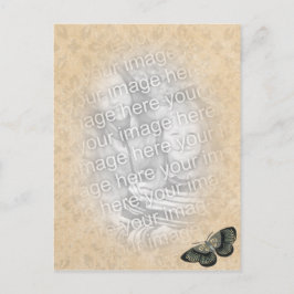 fotomall för fjäril vykort