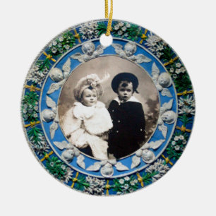 Fotomall för FLORENTINE RENAISSANCE ÄNGLAR Julgransprydnad Keramik