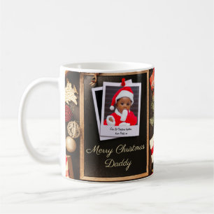 Fotomall för God jul pappa-familj Kaffemugg