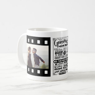 Fotomall för Grandma House Regler Kaffemugg