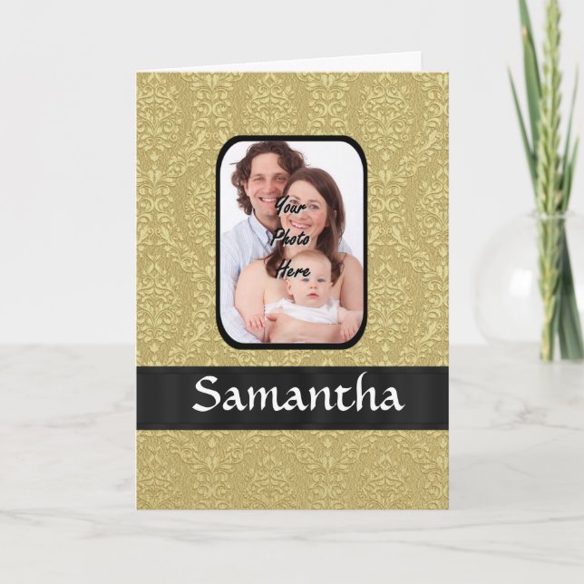 Fotomall för guld-dämpare kort (Framsida)