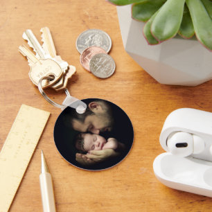 Fotomall för Kärlek pappa och Baby 2 Nyckelring