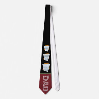 Fotomall för Pappa Tie - tre foton Slips