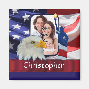 Fotomall för Patriotic American Icon Magnet