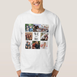 Fotomall för personligen "Vi är familj" T Shirt