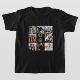 Fotomall för personligen "Vi är familj" T Shirt