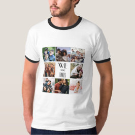 Fotomall för personligen "Vi är familj" T Shirt