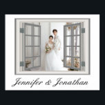 Fotomall för Rustic Bröllop Fabulous Poster<br><div class="desc">Rustic Specialised Faux Window Ram White</div>