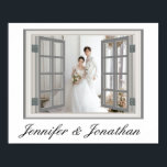 Fotomall för Rustic Bröllop Fabulous Poster<br><div class="desc">Rustic Specialised Faux Window Ram White</div>