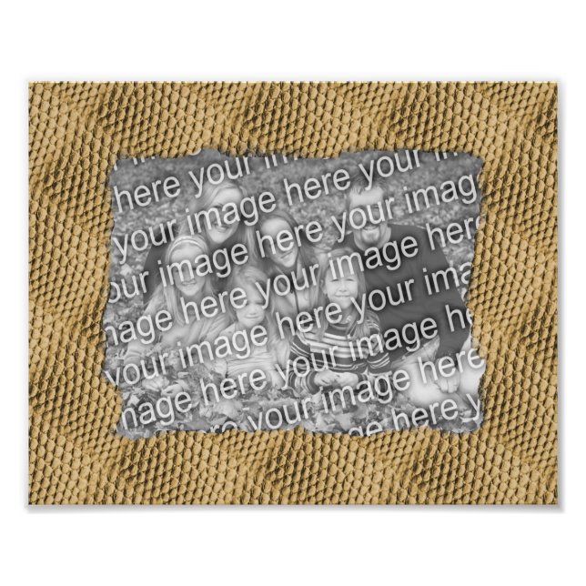 Fotomall för Snake Skin Mönster Ram Fototryck (Framsidan)