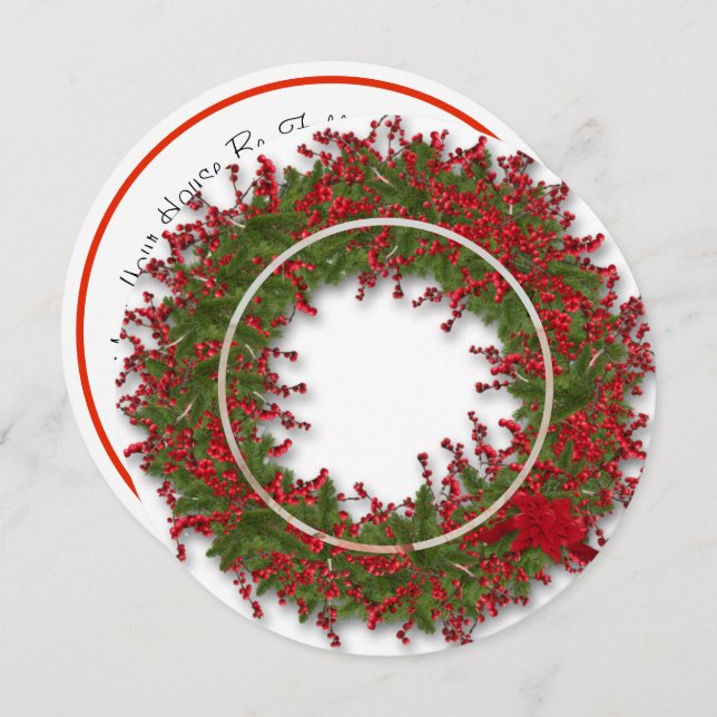 Fotomall jul, Kärlek och dotterkort Julkort (Fram/baksida)