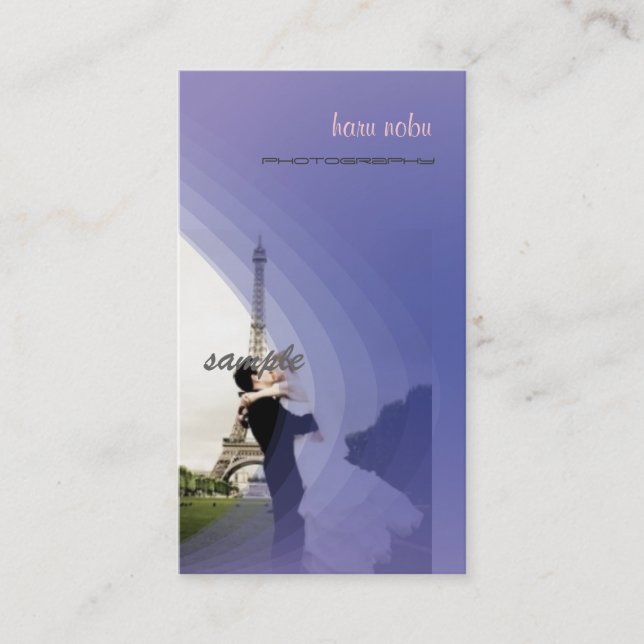 Fotomall, lägg till en egen visitkort (Framsida)