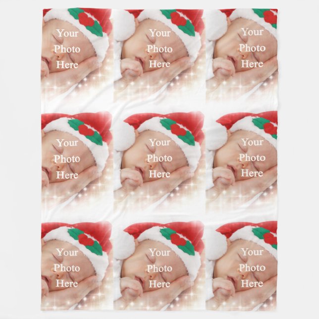 Fotomall med personlig fleecefilt (Framsidan)