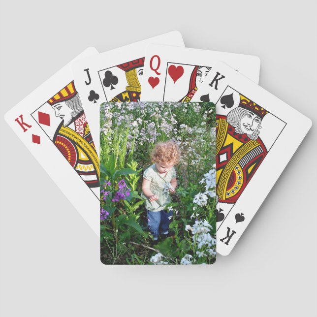 Fotomall - spelkortsgåva för mormor casinokort (Baksidan)
