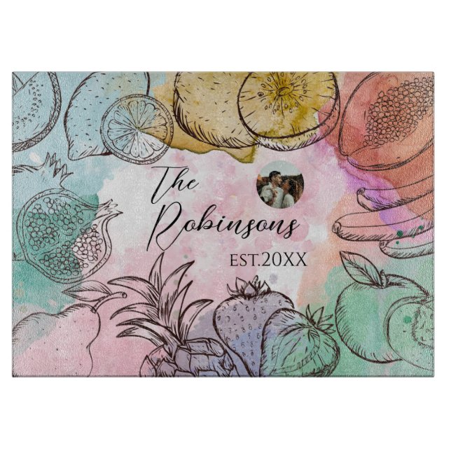 Fotomall Vattenfärgsfrukt (Framsidan)