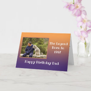 Fotomallar för pappa Grattis på födelsedagen valfr Kort
