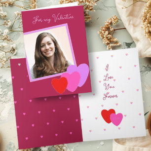 Fotomallen ska vara mitt Valentine-mappade kort
