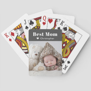 Fotomallfamilj Mor Modern Minimalist Casinokort