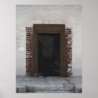 Fotomålning för stadsdörr poster