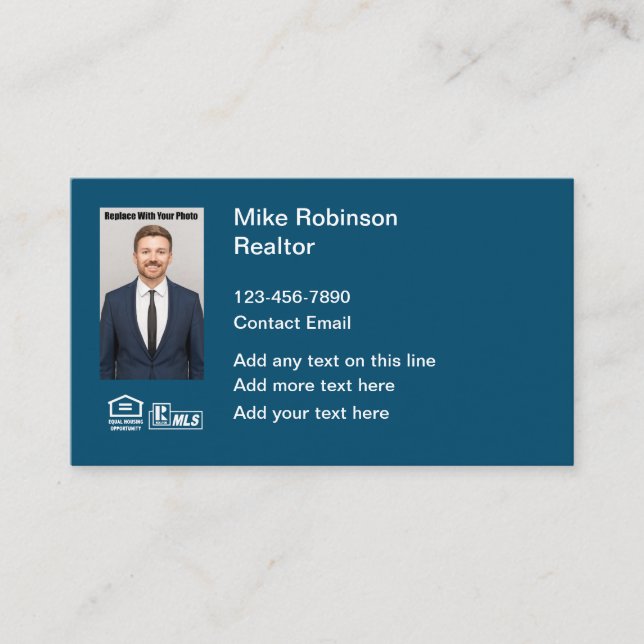 Fotomaltor MLS Business Reference Card Visitkort (Framsida)