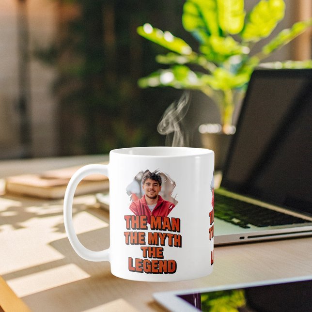 Fotomanmyten legend namn roligt kaffemugg (Skapare uppladdad)