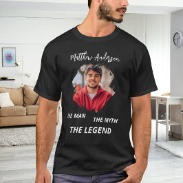 Fotomanns mytlegend namn roligt svart t shirt